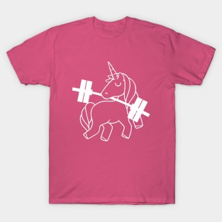 Barbell Unicorn, fitness girl, gym girl T-Shirt